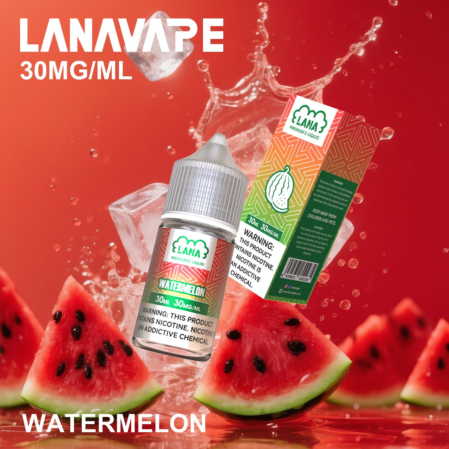 LANA 拉娜 30ml 瓶裝煙油|30MG 冰感強勁・清涼口感升級:圖片 7