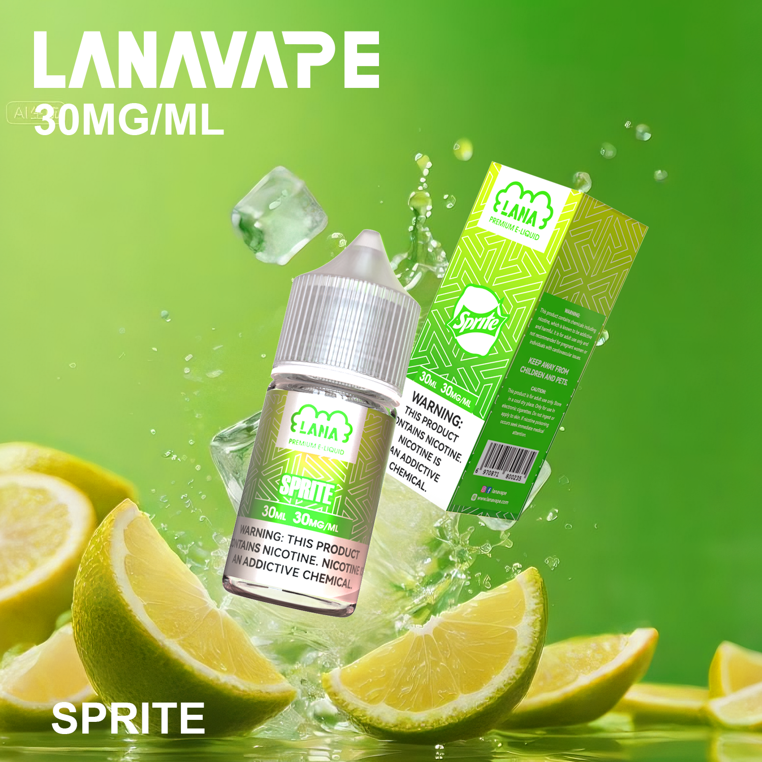 LANA 拉娜 30ml 瓶裝煙油|30MG 冰感強勁・清涼口感升級:圖片 11